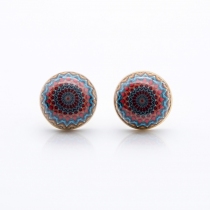 Puce d'oreille mandala energy boucles vibratoires graphiques