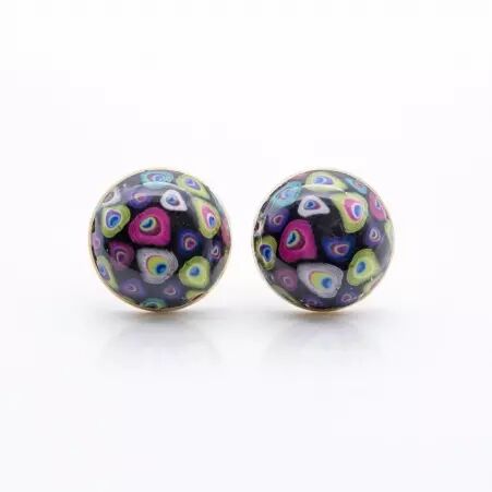 Puce d'oreille peacock bijou graphique inspir� du paon