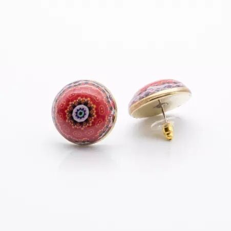 Puce d'oreille mandala emotion boucles symboliques expressives
