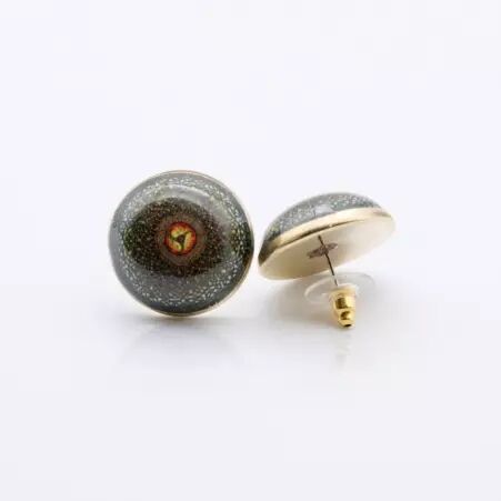 Puce d'oreille mandala freedom bijou symbolique a�rien