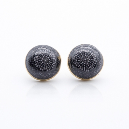Puce d'oreille mandala mystery bijou graphique intrigant