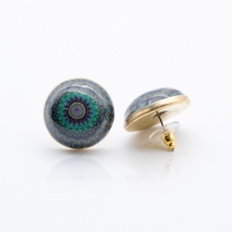 Puce d'oreille joy mandala boucles mandala joy &agrave; l'esprit positif