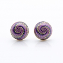 Puce d'oreille fractal spirale bijou graphique hypnotique