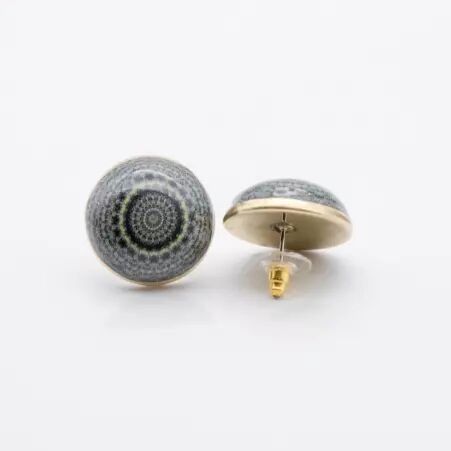 Puce d'oreille taima mandala puces mandala taima stylis�