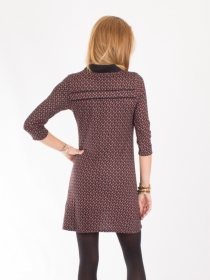 Robe Yuppi Inca robe boh&egrave;me fluide &agrave; motif inca stylis&eacute;