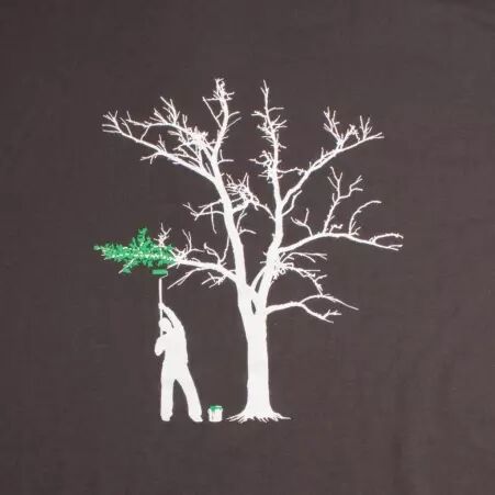 Tee shirt Spring Tree Gris fonc� tee-shirt gris fonc� motif arbre