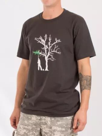 Tee shirt Spring Tree Gris fonc� tee-shirt gris fonc� motif arbre