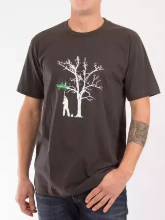Tee shirt Spring Tree Gris fonc� tee-shirt gris fonc� motif arbre