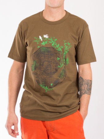 Tee shirt Heart of Tree Beige tee-shirt beige coeur d'arbre graphique