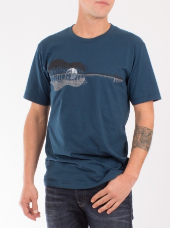 Tee shirt M�lodicine Bleu tee-shirt m�lodicine bleu univers musique