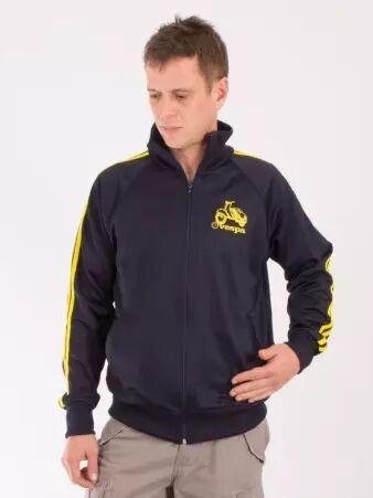 Veste Vespa Vintage Bleu et jaune veste vw vespa bleu jaune graphique