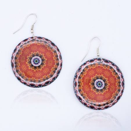 Boucle d'oreille Mandala Emotion bijou mode � l'allure �l�gante
