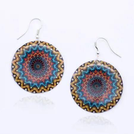 Boucle d'oreille Mandala energy accessoire bijou au look expressif