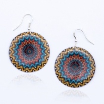 Boucle d'oreille Mandala energy accessoire bijou au look expressif
