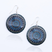 Boucle d'oreille Cosmos Mandala accessoire bijou au style tendance