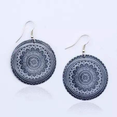 Boucle d'oreille Puri Mandala accessoire bijou au style �l�gant