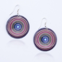 Boucle d'oreille Sweetness Mandala bijou mode &agrave; l'esth&eacute;tique &eacute;l&eacute;gante