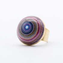 Bague Sweetness Mandala pi&egrave;ce originale au style expressif