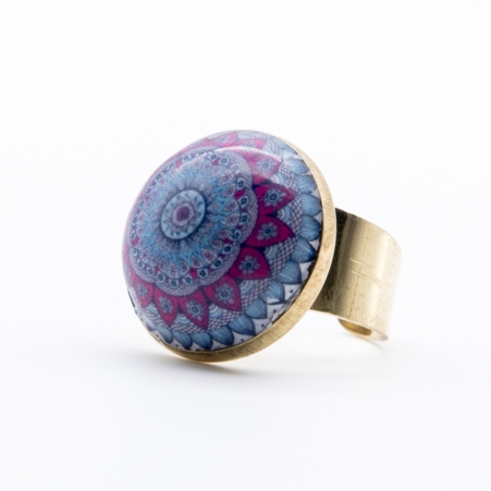 Bague Mandala Brain wave � l'allure cr�ative et actuelle