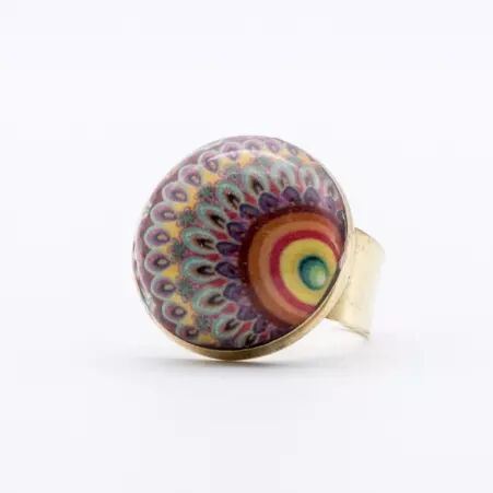 Bague Mandala Focus inspir� d'un univers graphique fort