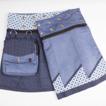 Jupe r&eacute;versible Jag Design Stellar courte v&ecirc;tement f&eacute;minin graphique &agrave; l'esprit cosmique