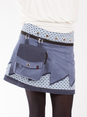 Jupe r�versible Jag Design Stellar courte pi�ce mode originale au design �clatant