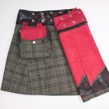 Jupe r�versible Jag Design Madras 2 longue v�tement f�minin fluide � l'allure �l�gante