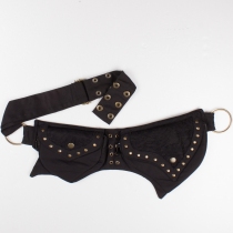 Pochette ceinture boho dentelle noire pochette taille &eacute;l&eacute;gante