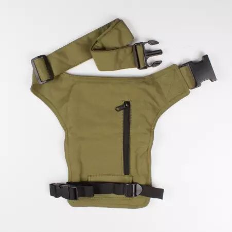 Pochette ceinture Burning Man Festival vert kaki pochette nomade