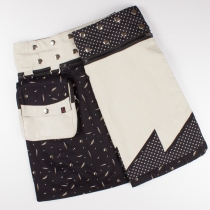 Jupe r&eacute;versible Jag Design Eucalyptus courte jupe femme polyvalente au style contemporain et frais