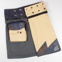 Jupe r&eacute;versible Jag Design Honey courte mod&egrave;le r&eacute;versible court au design dynamique