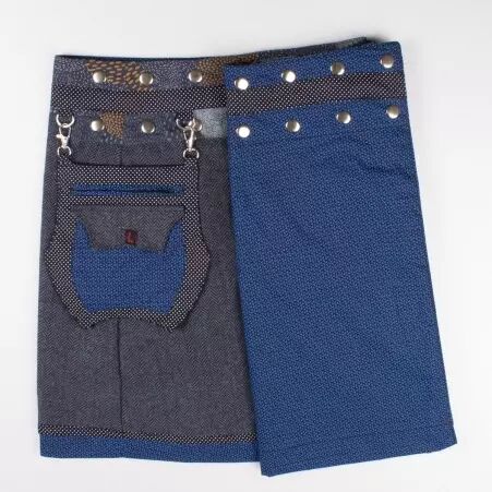 Jupe r�versible Smart Wool Eclectic Blue mi-longue v�tement f�minin confortable et chaud
