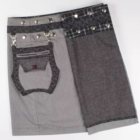 Jupe r�versible Smart Wool Seigaiha longue v�tement f�minin fluide � l'allure raffin�e