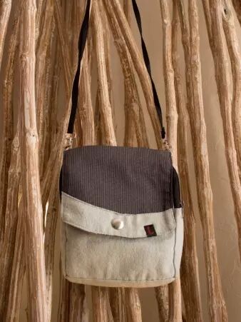 Jupe r�versible Jag Design Puritain grey courte cr�ation textile au design �quilibr�