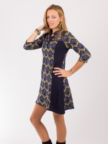 Robe Yuppi Diamond robe boh&egrave;me &agrave; imprim&eacute; diamond graphique