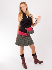 Jupe r&eacute;versible Jag Design Madras 2 cr&eacute;ation textile originale &agrave; l'inspiration Madras