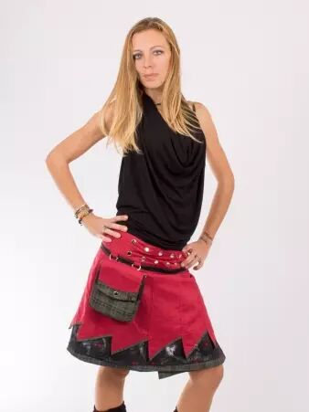 Jupe r�versible Jag Design Madras 2 longue v�tement f�minin fluide � l'allure �l�gante