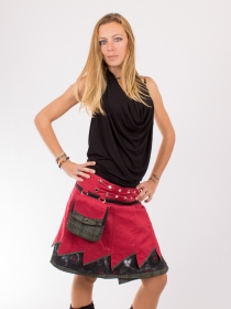 Jupe r&eacute;versible Jag Design Madras 2 longue pi&egrave;ce mode longue au style graphique