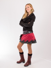 Jupe r&eacute;versible Jag Design Madras 2 mod&egrave;le r&eacute;versible &agrave; la silhouette fluide