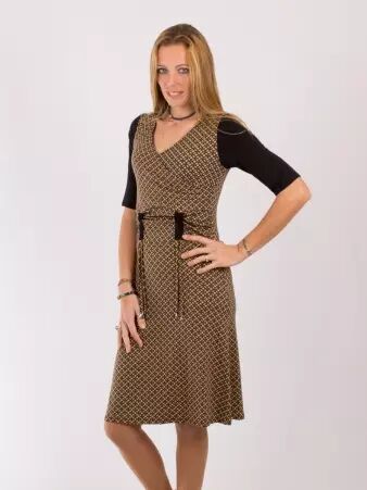 Robe Lory Dandy dots Honey robe fluide miel