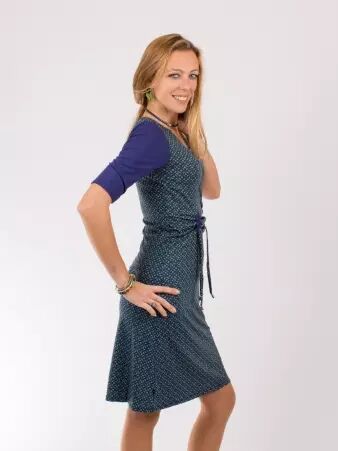 Robe Lory Dandy dots Bleu robe boh�me graphique