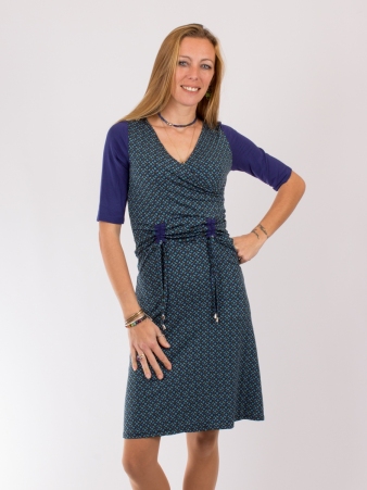 Robe Lory Dandy dots Bleu robe boh�me graphique