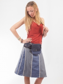 Jupe r&eacute;versible Stripes mix Stellar longue jupe r&eacute;versible longue &agrave; rayures Stellar fluides