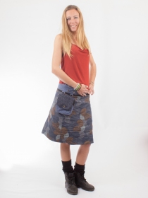 Jupe r&eacute;versible Stripes mix Stellar longue v&ecirc;tement f&eacute;minin fluide &agrave; l'allure &eacute;l&eacute;gante