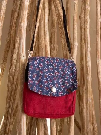 Jupe r�versible Stripes mix Madras mi-longue v�tement f�minin graphique et moderne