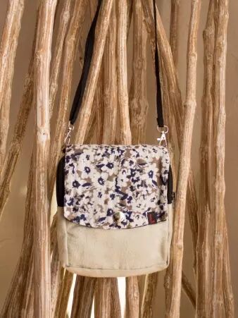 Jupe r�versible Stripes mix Eucalyptus courte cr�ation textile contemporaine au motif stripes