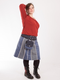 Jupe r&eacute;versible Stripes mix Stellar longue jupe confortable &agrave; l'esprit contemporain