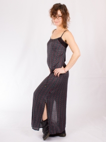 Robe Longue Cha&iuml;ma Seigaiha Stone robe boh&egrave;me japonaise