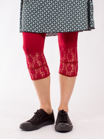 Legging Barok Rouge legging rouge baroque au caract�re intense