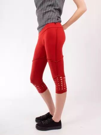 Legging Lazer cut Brique v�tement stretch structur� au style urbain